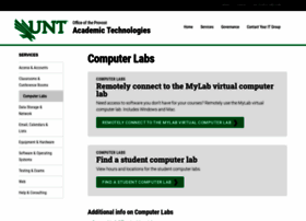 Computerlabs.unt.edu