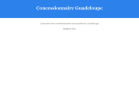 concessionnaire-guadeloupe.com