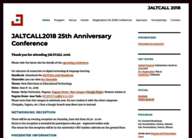 Conference2018.jaltcall.org