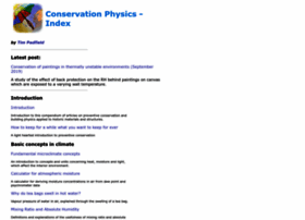 Conservationphysics.org