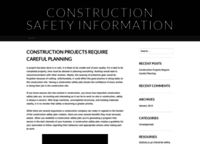Constructionsafetyiinformation.wordpress.com
