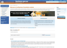 Consultation.business.gov.au
