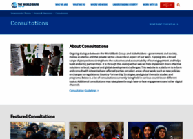 Consultations.worldbank.org