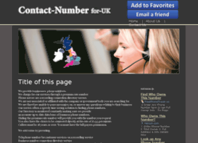 contact-number.biz