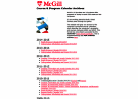 coursecalendar.mcgill.ca