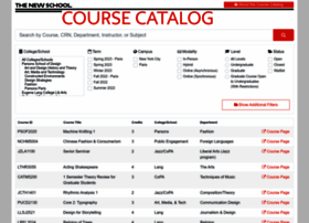 Courses.newschool.edu
