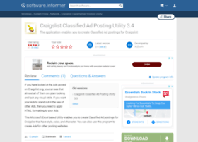 Craigslist-classified-ad-posting-utility.software.informer.com