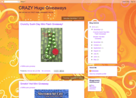 Crazyhugegiveaways.blogspot.com