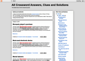 Crosswords-solutions.blogspot.com