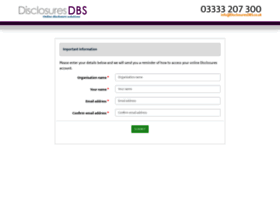 Dbs.disclosures.co.uk