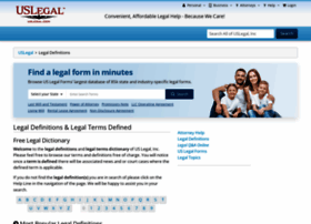 Definitions.uslegal.com