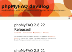 Devblog.phpmyfaq.de