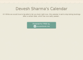 Deveshsharma.youcanbook.me