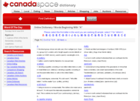 dictionary.canadaspace.com
