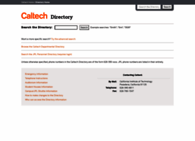 directory.caltech.edu