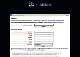 Directory.middlebury.edu