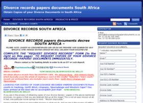 divorcerecordspapersdocuments.co.za