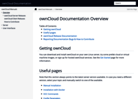 Doc.owncloud.org