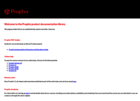 Documentation.prophix.com