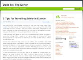 donttellthedonor.org