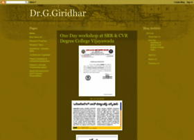 Drgiridhar.blogspot.com