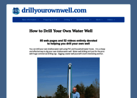 drillyourownwell.com