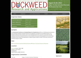 Duckweed2013.rutgers.edu