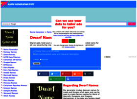 Dwarf.namegeneratorfun.com