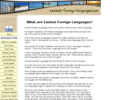 Easiest-foreign-languages.com