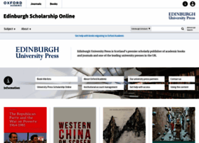 Edinburgh.universitypressscholarship.com