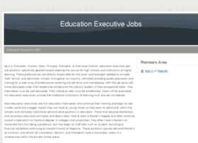 Educationexecutivejobs.webs.com