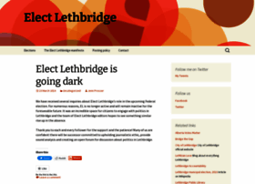 Electlethbridge.wordpress.com