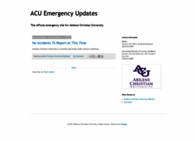 Emergency.acu.edu