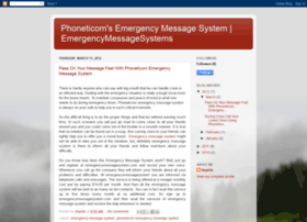 Emergencymessagesystem.blogspot.com