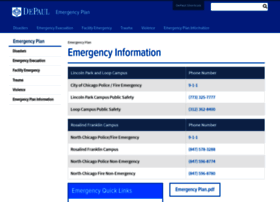 Emergencyplan.depaul.edu