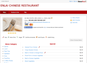 Enlaichineserestaurant.chinesemenu.com