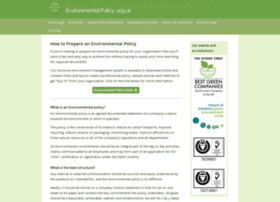 Environmentalpolicy.org.uk