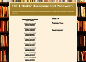 Eset-nod32-username-password-keys.blogspot.com