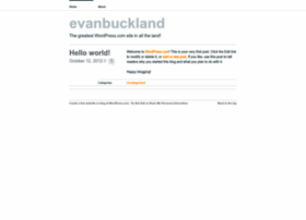 Evanbuckland.wordpress.com