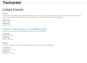 Events.the-scientist.com