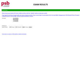Examresults.psb-academy.edu.sg