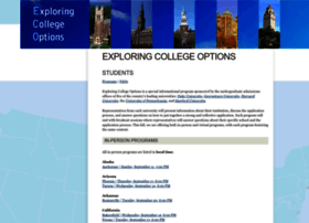 Exploringcollegeoptions.org
