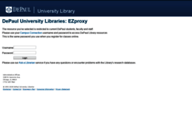 Ezproxy.depaul.edu