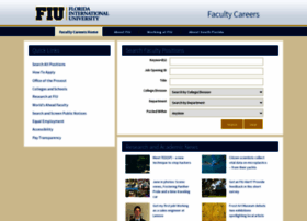 Facultycareers.fiu.edu