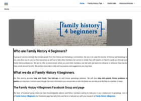 Familyhistory4beginners.com