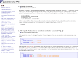 Faq.php-quake.net