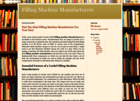 Filling-machine-manufacturers.blogspot.com