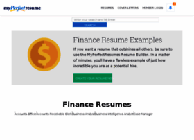 Finance.myperfectresume.com