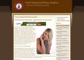 Findunlistedcellphonenumbers.net
