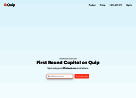 Firstround.quip.com